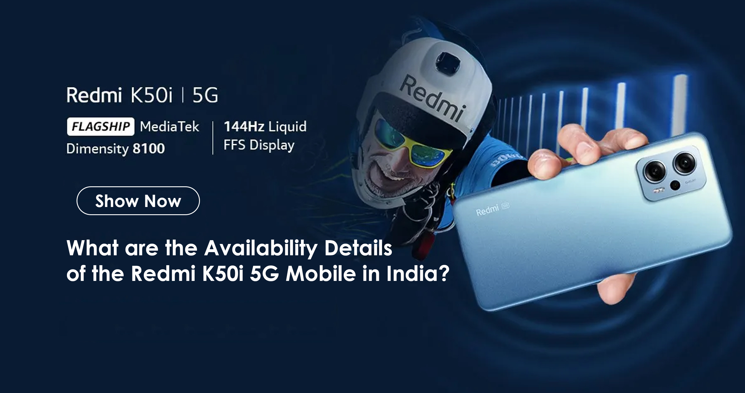 What are the availability details of the Redmi K50i 5G mobile in India?